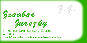 zsombor gurszky business card